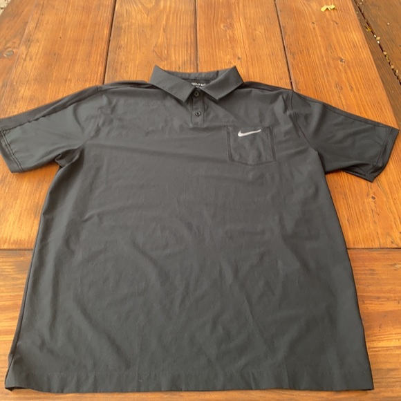 Nike Dri-Fit Golf Shirt in Black Size XL - Picture 2 of 4